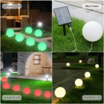 AcaJoe Solar-Kugelleuchten 6er-Set – 7-farbig, IP65 wasserdicht für Garten & Balkon – Bild 6
