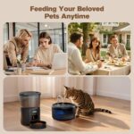 VOUAAOOD 2-in-1 Futterautomat & Katzenbrunnen – Programmierbar mit 6 Mahlzeiten für Katzen – Bild 5