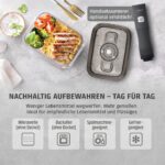 Caso VacuBoxx Eco L – 1500 ml Vakuum-Frischebehälter mit Glasgefäss für längere Haltbarkeit – Bild 3
