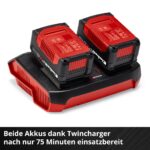 Einhell PXC Starter Kit 18 V – 2x 4,0 Ah Akkus & Twincharger 3A für maximale Flexibilität – Bild 4