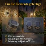 2er Set Solarleuchten Mandala – Dekorative LED Gartenleuchten mit Durchbruchdesign – Bild 7