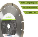 2x rendech® Profi Diamantscheibe 230mm – Trennscheibe für Beton, Stein & Granit – Bild 2