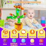 Vitosup Tanzender Kaktus Spielzeug – Wiederaufladbar mit 50 Kinderliedern für Babys – Bild 3