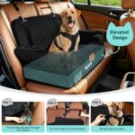GL GLENSLAVE Autohundesitz bis 25 kg – Memory-Schaum Hundeautositz mit Sicherheitsleinen – Bild 4