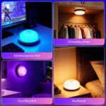 2er Set Rinfency Duschlampe IP44 – 16 Farben LED mit Akku & Fernbedienung für Badezimmer – Bild 7