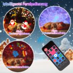 Vankarr LED-Weihnachtsprojektor mit 16 Mustern & Wasserwellen – Aussen & Innen mit Fernbedienung – Bild 6