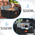 GL GLENSLAVE Hundeautositz gross – Erhöhter Autositz für mittlere & grosse Hunde bis 22 kg – Bild 4