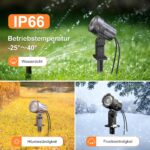 MEIKEE Solarstrahler 3er Set 2700K Warmweiss – IP66 Gartenleuchte mit 5000mAh Akku – Bild 3