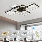 ASJK LED Deckenleuchte 80cm 60W – Dimmbar mit Fernbedienung für modernes Wohnzimmer – Bild 7