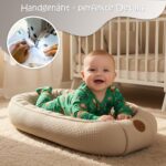 Babynest 90x50 cm Totsy Baby – Handmade Baumwolle Waffel Nestchen für Neugeborene – Bild 6