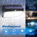 Peasur Solarleuchte mit Bewegungsmelder 368LED – IP65 Aussenleuchte für Garten & Terrasse, 2er Set – Bild 3