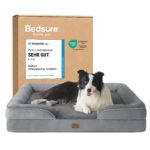 BEDSURE Orthopädisches Hundebett 89x63cm – Ergonomisches Hundesofa für Mittelgrosse Hunde