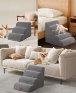 EzKamfort 3-Stufen Haustiertreppe – Rutschfeste Hundetreppe für kleine Hunde & Senioren – Bild 6