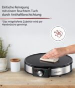 Cloer 6630 Crêpes-Maker 30 cm – Antihaftplatte mit Temperaturkontrolle & Zubehör – Bild 4