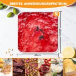 VarmBake 6er Silikon-Dörrfolie 28x28 cm mit Rand – Professionelles Dörrautomaten-Zubehör – Bild 3