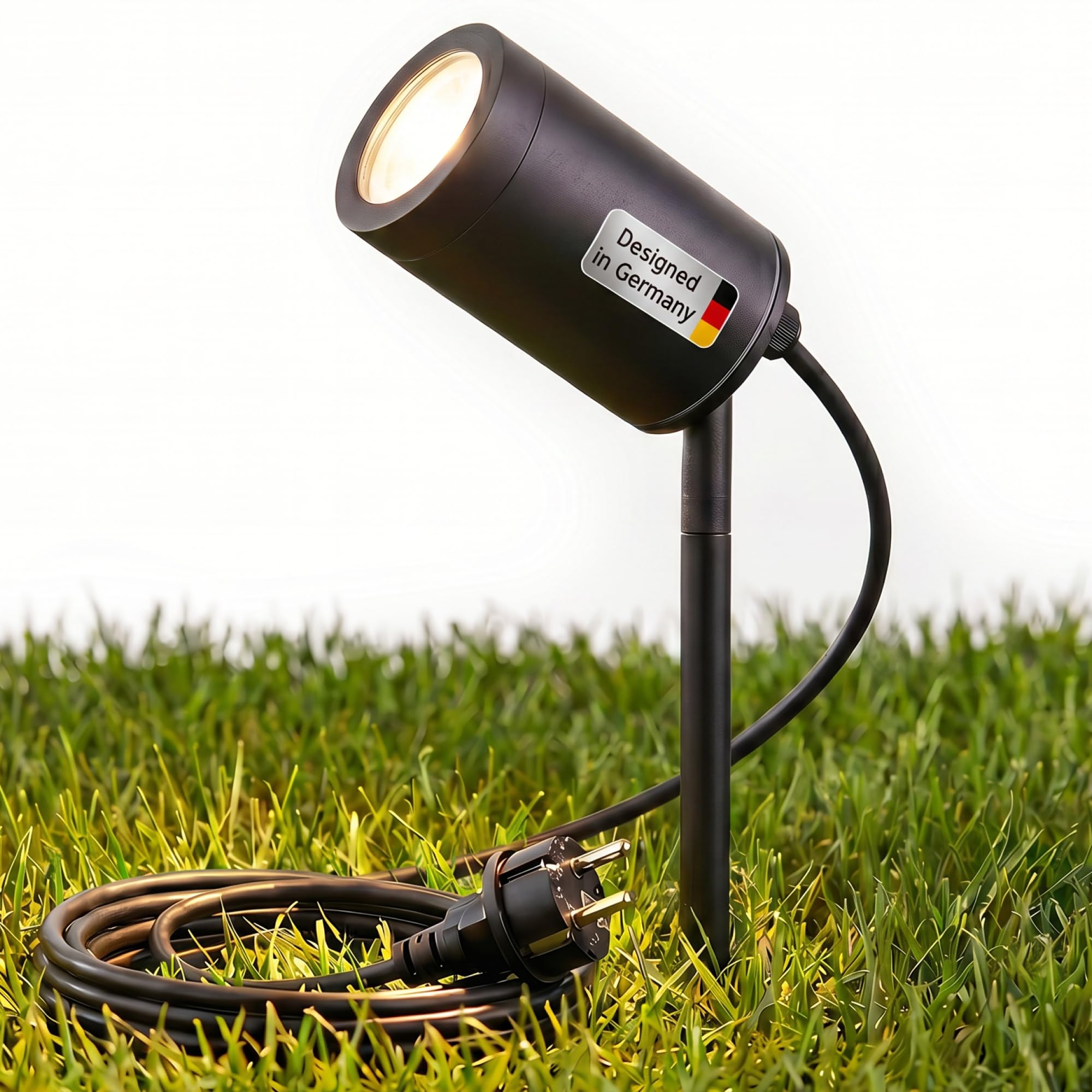 lambado LED Gartenstrahler mit GU10 – IP67 Bodenstrahler warmweiß für Premium Außenbeleuchtung