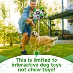 HETOO Hundespielzeug-Fussball mit Haltelaschen – Interaktives Tauzieh- & Wasserspielzeug für mittelgrosse & grosse Hunde – Bild 4