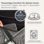 Fellgefährten Hundedecke Auto Rückbank – Rutschfeste Autoschondecke mit Polsterboden – Bild 3