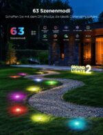 Govee RGBIC Bodenleuchten 15m IP67 – Smarte Gartenbeleuchtung mit 63 Szenenmodi – Bild 2