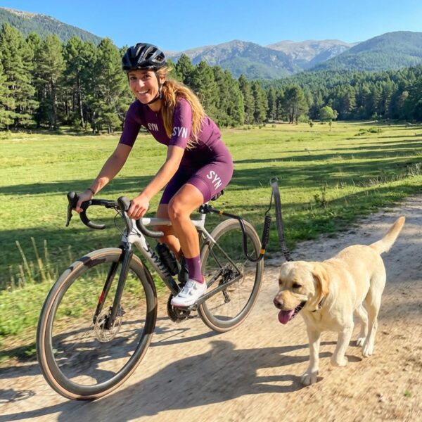 Artpet Fahrradleine mit Stoßdämpfer – Freihändiges Sicherheitsdesign für Hunde