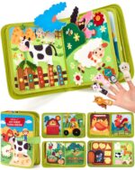 hahaland Montessori Quiet Book Bauernhof – 20 Lernaktivitäten für Babys ab 1 Jahr
