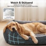 FURTIME Hundebett XL 89x63cm – Orthopädisches Hundesofa mit Memory-Schaum für grosse Hunde – Bild 4
