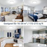 Lepro LED Deckenlampe 24W, 2400lm, 5000K Kaltweiß – IP44 Badezimmerleuchte – Bild 6