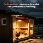 INTELAMP Solar-Hängelampe mit Fernbedienung – LED Pendelleuchte für Aussen & Innen – Bild 6