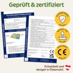 Merle Toys® Fädelspiel ab 2 Jahre – 12 Holzfiguren Bauernhof mit Spielbrett aus FSC Holz – Bild 8