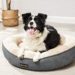 Feandrea Donut-Hundebett Ø 70 cm – Ergonomisches Katzenbett in Dunkelgrau – Bild 4