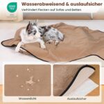 PETTOM Hundedecke 152x127 cm Wasserdicht – Schutzdecke für Möbel & Auto – Bild 2
