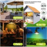 INTELAMP Solar-Hängelampe mit Fernbedienung – LED Pendelleuchte für Aussen & Innen – Bild 2