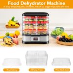 COOCHEER Dörrautomat 400W mit 8 Etagen – Digitaler Food Dehydrator mit Temperaturregler – Bild 7
