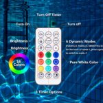 LyLmLe Magnetische LED Poolleuchte 15cm RGBW – 40h Laufzeit, IP68 Wasserdicht, 2er-Pack – Bild 6