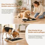 Linzerry Kratzbrett für Hunde 35x25cm mit Leckerlibox & 4 Ersatzblättern – Natürliche Krallenpflege – Bild 4