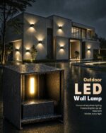 ledmo 8er Set 12W LED Wandleuchte – Warmweiß, verstellbar, IP65 für Innen & Aussen – Bild 4