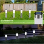 Heinstian Solarleuchten für Außen Kaltweiß – Edelstahl Gartenleuchten mit LED & IP45 – Bild 3