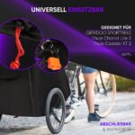 ISIBELL Fahrradanhänger-Abdeckung abschliessbar – Universell für 2-Sitzer, reflektierend – Bild 4