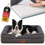 CORTES PETS Orthopädisches Hundebett 90 x 64 cm – Memory Foam & Gel für mittelgroße Hunde