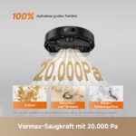 dreame D20 Air Plus Saug- und Wischroboter – 20.000 Pa Saugkraft mit Selbstentleerung – Bild 4