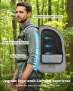 Pecute Haustier-Rucksack XL für Katzen & Hunde bis 10 kg – Atmungsaktiv & Wasserdicht – Bild 6