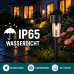 SC-Daily Solarleuchten 12er Set – Warmweiß Gartenbeleuchtung IP65 wasserdicht für Wege & Terrasse – Bild 3