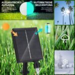 AcaJoe Solar-Kugelleuchten 6er-Set – 7-farbig, IP65 wasserdicht für Garten & Balkon – Bild 5