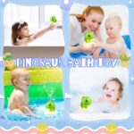 Gigilli Dinosaurier Badespielzeug mit USB-Aufladung – Wasserspray & LED-Licht für Kleinkinder – Bild 6