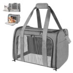NVIYAM Transporttasche 45x30x30 cm – Faltbar & Atmungsaktiv für Katzen & kleine Hunde