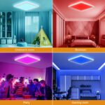 LEZOE 24W RGB LED Deckenleuchte 2400lm Dimmbar – Farbwechsel & Fernbedienung für alle Räume – Bild 10