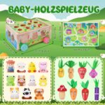 Montessori Holzspielzeug 7-in-1 Bauernhof – Motorik & Lernspiel für 1–3 Jahre – Bild 3