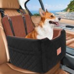 GL GLENSLAVE Hundeautositz für kleine/mittlere Hunde – Memory Foam mit 2 Sicherheitsgurten – Bild 8