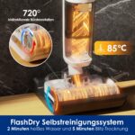 Tineco Floor One Stretch S6 Nass-Trockensauger – 180° Flachdesign mit 40min Laufzeit – Bild 5