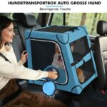 Snagle Paw Faltbare Hundebox für Auto – Rückbank Transportbox mit Metallrahmen für Mittel-/Grosshunde – Bild 8